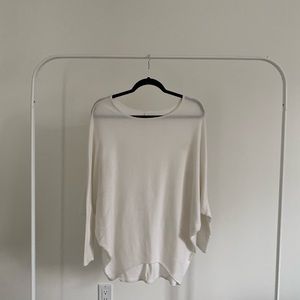 Off the Shoulder White Half Sleeve